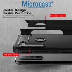 Microcase Xiaomi Redmi Note 8 King Serisi Armor Perfect Koruma Kılıf - Siyah
