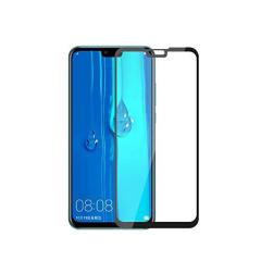 Microcase Huawei Y9 2019 Tam Kaplayan Çerçeveli Cam - Siyah