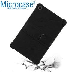 Microcase Lenovo Tab M10 3.Nesil TB328FU 10.1 inch ZAAG0003TR / T328 Standlı Silikon Kılıf - Siyah AL3309