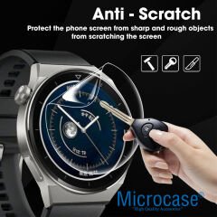Microcase Huawei watch 4 pro için TPU Ekran Koruma Filmi - Şeffaf AL3384
