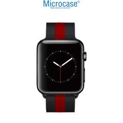 Microcase Apple Watch SE 2022 44 mm Uyumlu Mıknatıslı Metal Kordon Kayış - KY25-2