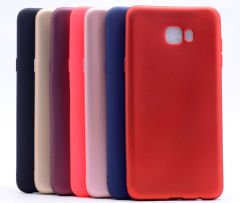 Samsung Galaxy C7 Pro Premium Soft Silikon TPU Kılıf + Cam