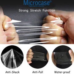 Microcase Huawei Band 8 Tam Kaplayan Kavisli Ekran Koruyucu 3D Pet Film - Siyah AL3385
