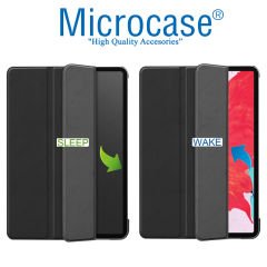 Microcase iPad Air 10.5 2019 Delüx Leather Serisi Standlı Kılıf Siyah