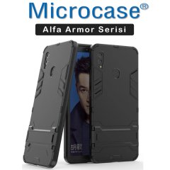 Huawei Honor Note 10 Alfa Serisi Armor Standlı Kılıf + Cam Koruma