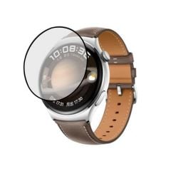 Microcase Huawei Watch 4 Tam Kaplayan Kavisli Ekran Koruyucu 3D Pet Film - Siyah AL3385