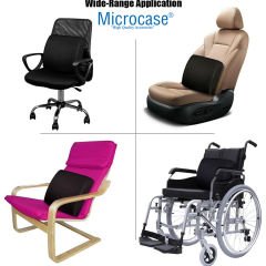 Microcase Ortopedik Koltuk ve Araç Minderi | Bel ve Sırt Desteği | Dik Duruş Destek Minderi AL4857