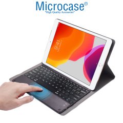 Microcase iPad 7.Nesil 10.2 inch 2019 Bluetooth Touchpad Klavye + Standlı Kılıf - BKK5