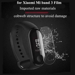 Microcase Xiaomi Mi Band 3 Nano Glass Ekran Koruma Film-DELİKLİ K