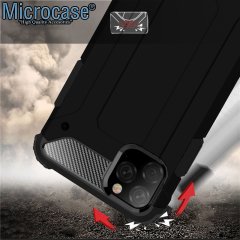 Microcase iPhone 11 Pro King Serisi Armor Perfect Koruma Kılıf - Siyah