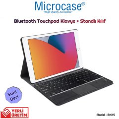 Microcase iPad 8.Nesil 10.2 inch 2020 Bluetooth Touchpad Klavye + Standlı Kılıf - BKK5