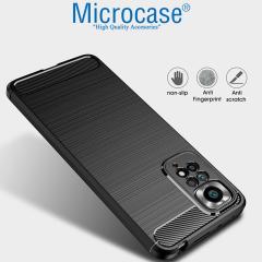 Microcase Xiaomi Redmi Note 11 Global 2022 Brushed Silikon Kılıf - Siyah