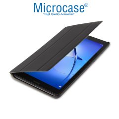 Microcase Huawei Mediapad T3 7 Wifi Delüx Leather Serisi Standlı Kılıf - Siyah