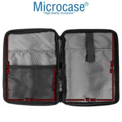 Microcase 10 11 inch Tabletler için Kot Desenli  Omuz Askılı ve El Tutacaklı Universal Sleeve Taşıma Çantası -AL4003