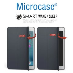 Microcase iPad 6. Nesil 9.7 2018 Delüx Leather Serisi Standlı Kılıf Siyah