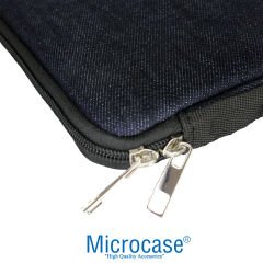Microcase 10 11 inch Tabletler için Kot Desenli  Omuz Askılı ve El Tutacaklı Universal Sleeve Taşıma Çantası -AL4003