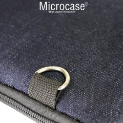 Microcase 10 11 inch Tabletler için Kot Desenli  Omuz Askılı ve El Tutacaklı Universal Sleeve Taşıma Çantası -AL4003