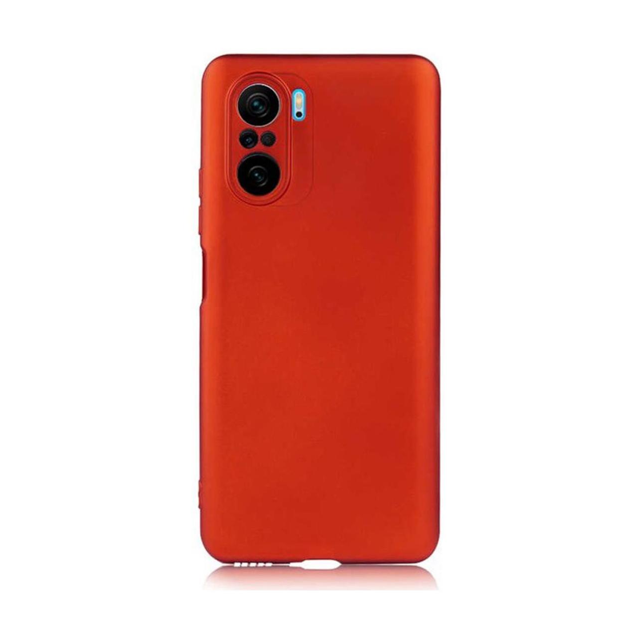 Microcase Xiaomi Poco F3 Premium Matte Silikon Kılıf - Kırmızı