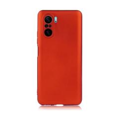 Microcase Xiaomi Poco F3 Premium Matte Silikon Kılıf - Kırmızı