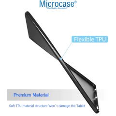 Microcase Lenovo Tab M10 Plus 3.Nesil TB125FU 10.61 inch Tablet Silikon Tpu Soft Kılıf - Siyah AL3284