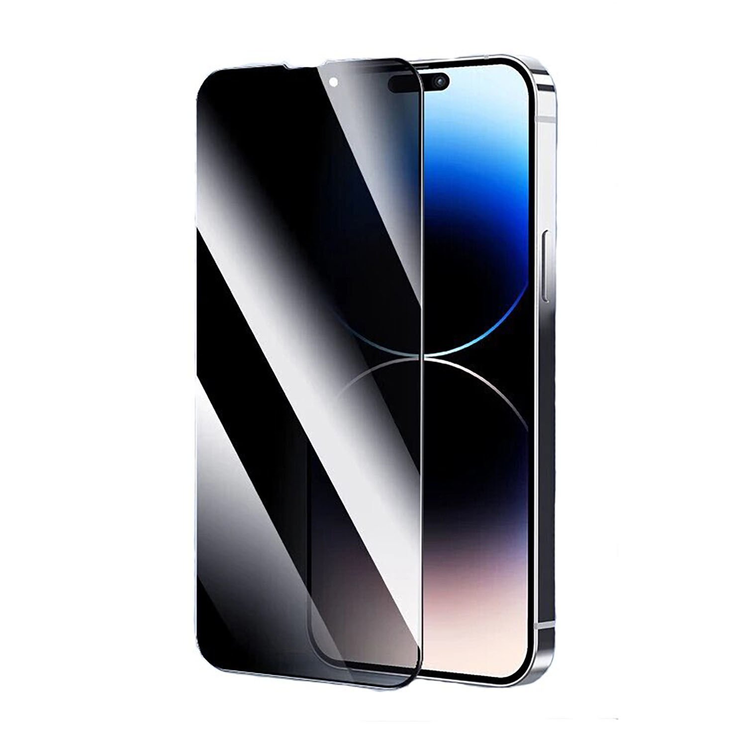 Microcase Apple iPhone 14 Pro Privacy Gizlilik Filtreli Tam Kaplayan Cam Koruma - AL3125