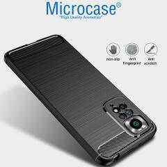 Microcase Xiaomi Redmi Note 11S Global 2022 Brushed Silikon Kılıf - Siyah