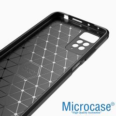 Microcase Xiaomi Redmi Note 11S Global 2022 Brushed Silikon Kılıf - Siyah