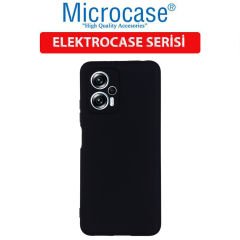 Microcase Xiaomi Redmi Note 11T Pro Plus Elektrocase Serisi Silikon Kılıf - Siyah