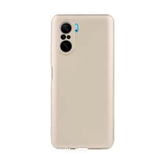 Microcase Xiaomi Poco F3 Premium Matte Silikon Kılıf - Gold