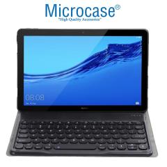 Microcase Huawei Mediapad T3 10 9.6 inç Yuvarlak Tuş Bluetooth Klavyeli Kılıf - YKK1