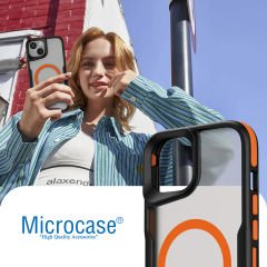 Microcase iPhone 13 için Magsafe Özellikli Kenarı Tırtıklı Darbe Emici Telefon Kılıfı - AL4853