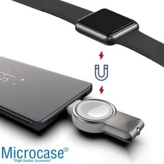 Microcase Apple Watch Ultra / Ultra 2 49mm ile Uyum  2in1 Type-C&USB Manyetik Şarj Aygıtı AL2730 Beyaz
