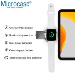 Microcase Apple Watch Ultra / Ultra 2 49mm ile Uyum  2in1 Type-C&USB Manyetik Şarj Aygıtı AL2730 Beyaz