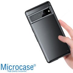 Microcase Google Pixel 7 Pro Luna Serisi Köşe Korumalı Sert Rubber Kılıf - AL3422