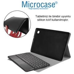 Huawei Mediapad T3 10 9.6 inch Yuvarlak Tuş Touchpad Klavyeli Kılıf -YKK3