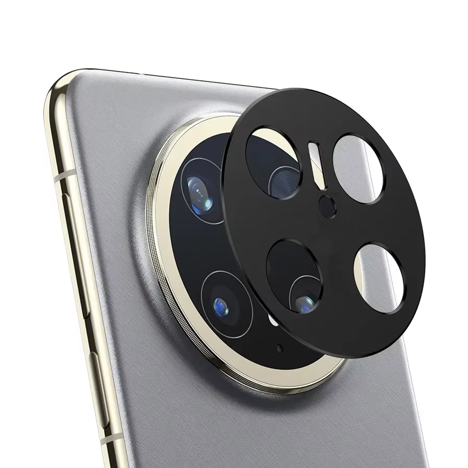 Microcase Huawei Mate 70 Uyumlu Kamera Lens Koruma Halkası - Kapalı Tasarım -Siyah AL3401