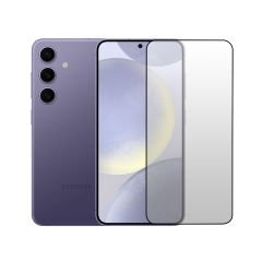 Microcase Samsung Galaxy S24 Tam Kaplayan Çerçeveli Mat Cam Koruma - AL3124