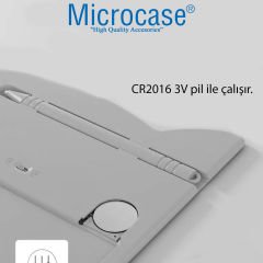 Microcase 8.5 inch Kedi Tasarım Dijital Kalemli Çizim Yazı Tahtası Eğitim Tableti Gri - AL3694