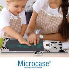 Microcase 8.5 inch Kedi Tasarım Dijital Kalemli Çizim Yazı Tahtası Eğitim Tableti Gri - AL3694