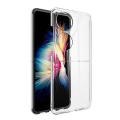 Microcase Huawei P50 Pocket Sert Kristal Kapak Koruma Kılıf - Şeffaf