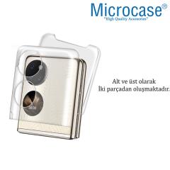 Microcase Huawei P50 Pocket Sert Kristal Kapak Koruma Kılıf - Şeffaf