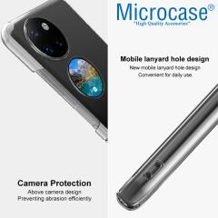 Microcase Huawei P50 Pocket Sert Kristal Kapak Koruma Kılıf - Şeffaf