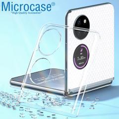 Microcase Huawei P50 Pocket Sert Kristal Kapak Koruma Kılıf - Şeffaf