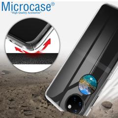 Microcase Huawei P50 Pocket Sert Kristal Kapak Koruma Kılıf - Şeffaf