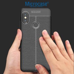 Microcase Redmi Note 5 Al Dual Camera LeatherTpu SilikonKılıf+CAM