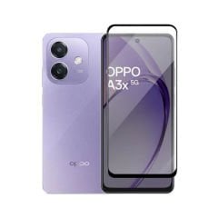 Microcase Oppo Reno 3 Tam Kaplayan Çerçeveli Tempered Ekran Koruyucu -AL3276