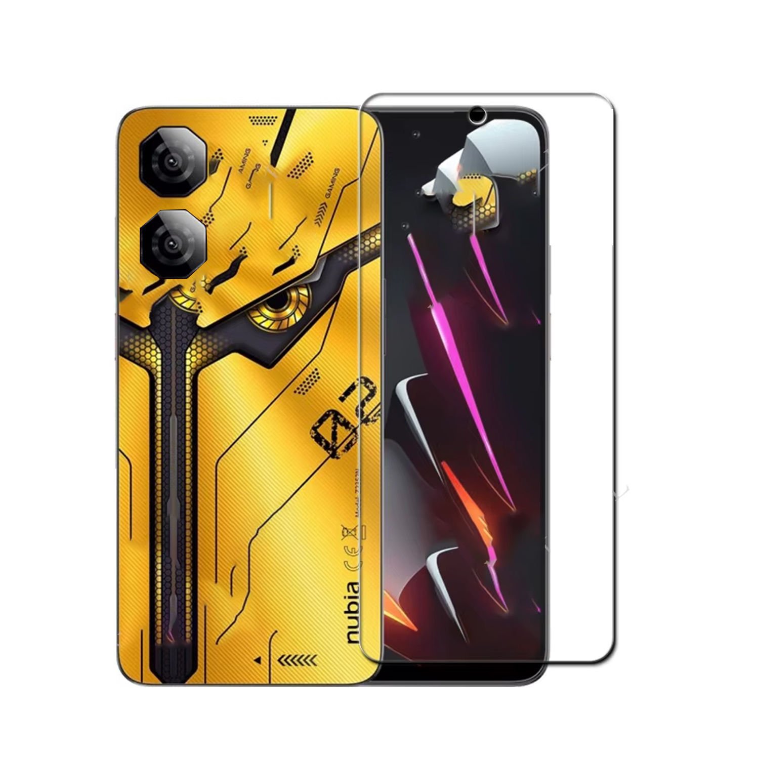 Microcase Nubia Neo 5G Tam Kaplayan Çerçeveli Tempered Ekran Koruyucu -AL3276