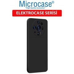 Microcase Xiaomi 12S Ultra Elektrocase Serisi Silikon Kılıf - Siyah