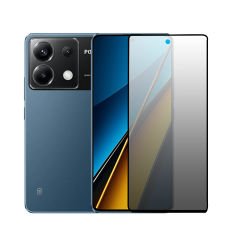 Microcase Xiaomi Poco X6/Xiaomi Redmi Note 13 Pro 5G Tam Kaplayan Çerçeveli Mat Cam Koruma - AL3124