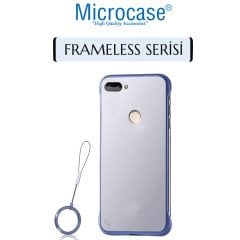 Microcase Xiaomi Mi 8 Lite Frameless Serisi Sert Rubber Kılıf - Mavi